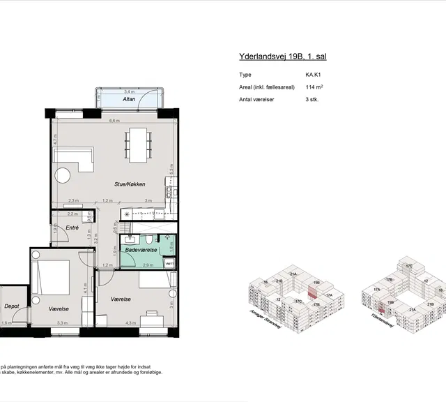 apartment Moderne 3-værelses bolig nær Amager Strand
