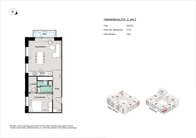 apartment 2-room apartment close to Amager Strand