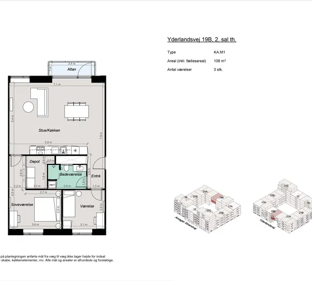 apartment Modern 3-Room Home Near Amager Strand