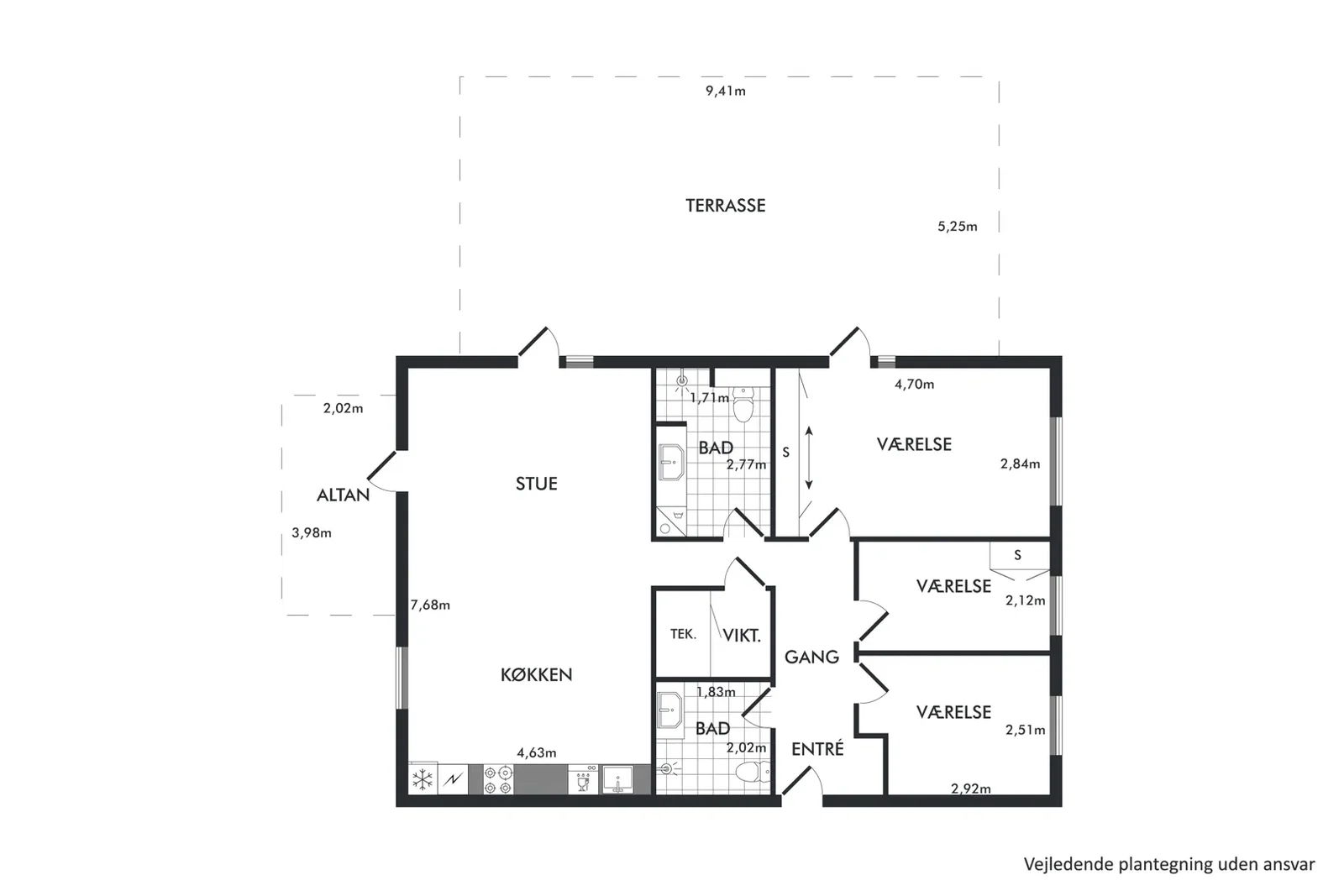 Visual presentation of the listing
