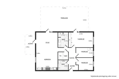 Visual presentation of the listing