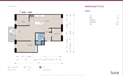 Visual presentation of the listing