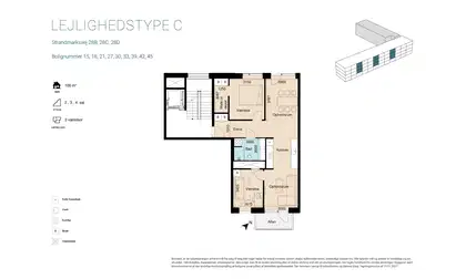 Visual presentation of the listing