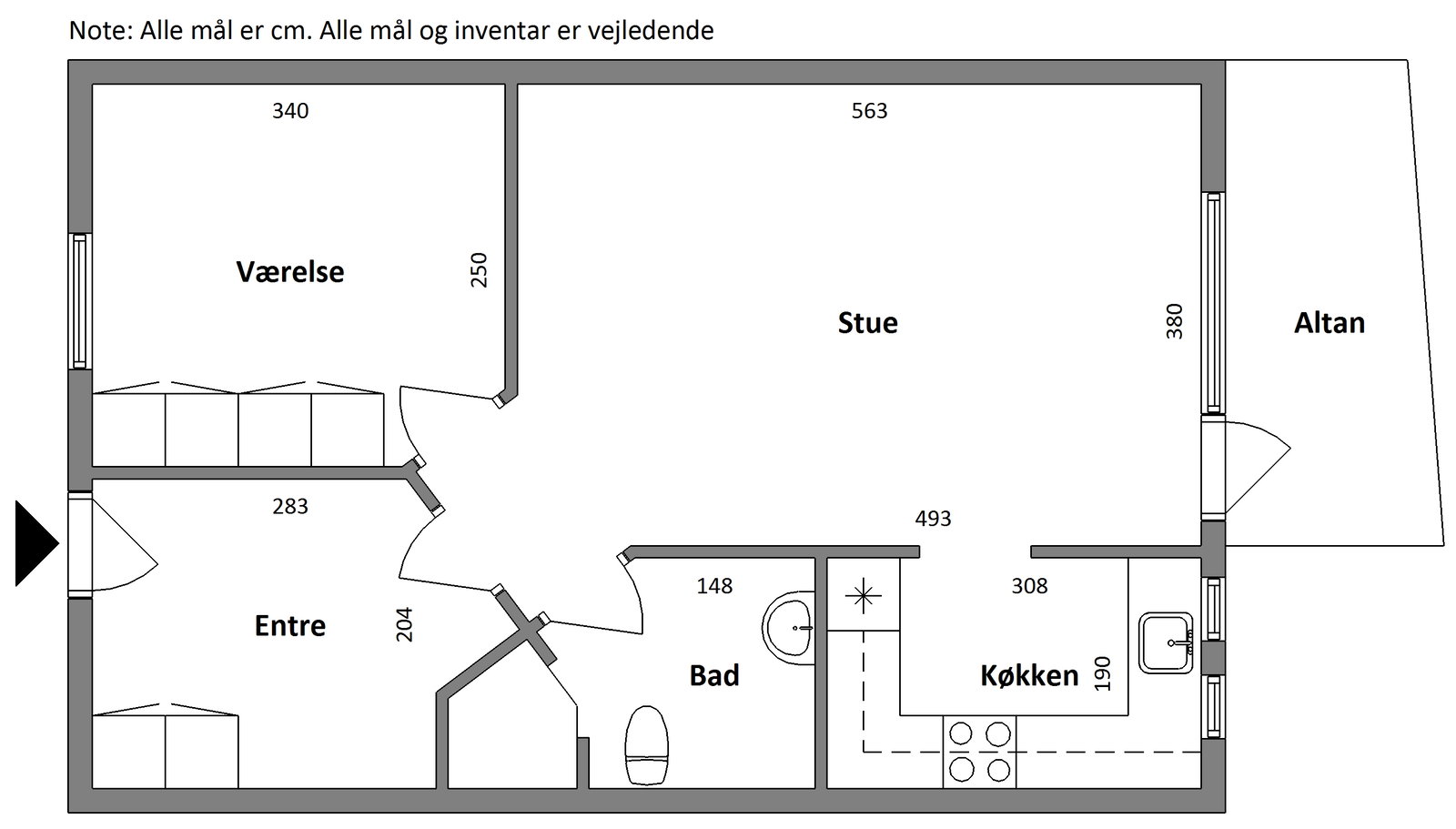 Visual presentation of the listing