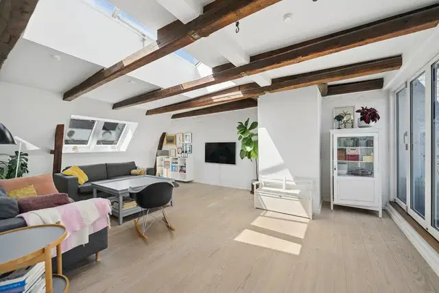 apartment Fantastisk 5-værelses med privat tagterrasse