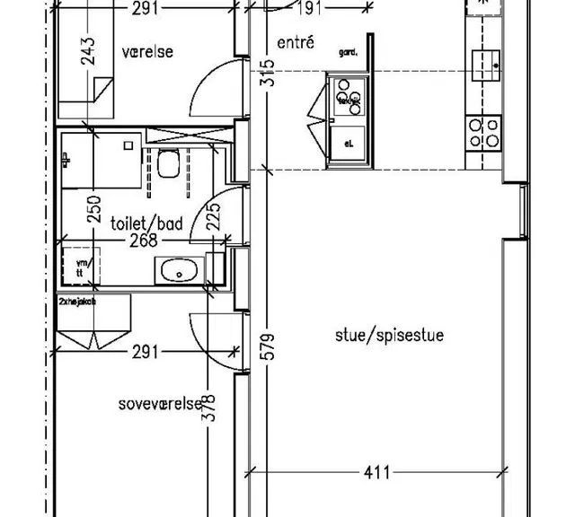 apartment Beskrivelse af lejligheden følger