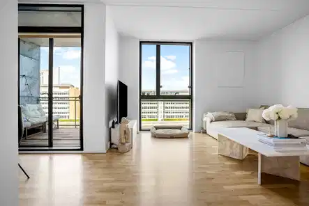 apartment Lyse 2-værelses ved Københavns Havn med stor altan