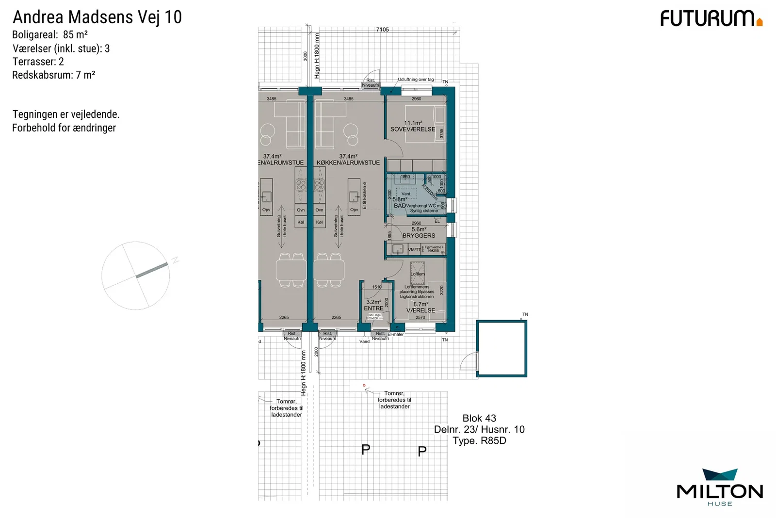 Visual presentation of the listing