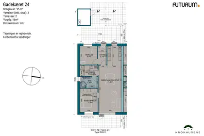 Visual presentation of the listing
