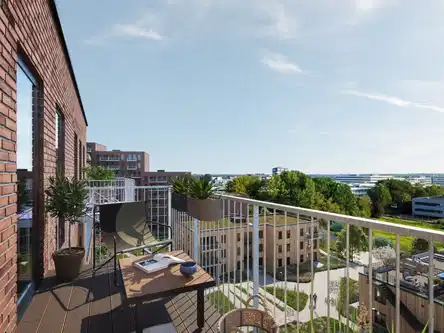 apartment 3-værelses lejlighed i Herlev med fælles gårdrum