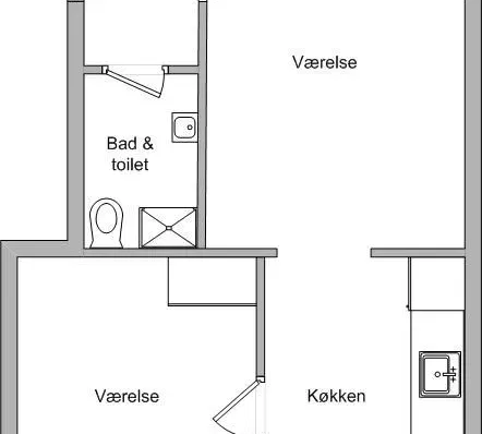apartment Charmerende 2-værelses på Caroline Amalie Vej