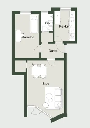apartment Renovated 2-bedroom apartment in central Herning