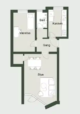 apartment Renovated 2-bedroom apartment in central Herning