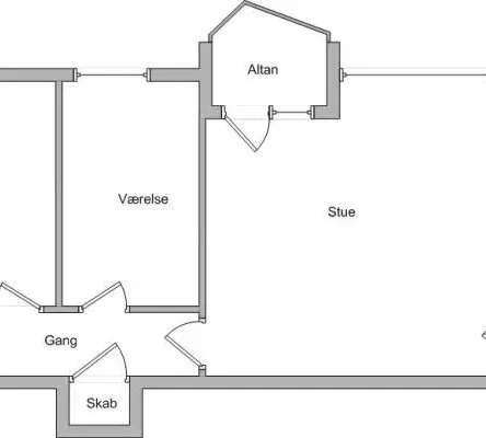 apartment Lys 3-værelses lejlighed på Fredensvej