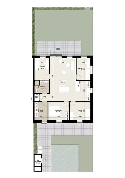 Moderne bolig med terrasse og flere værelser - Marie Kjærs Vej, Vejle Øst - 4