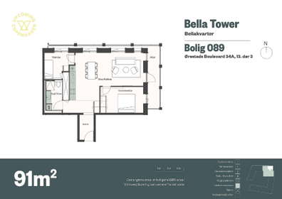Visual presentation of the listing