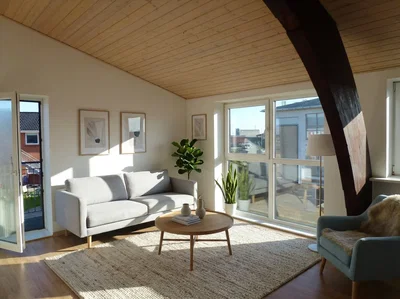 Bright 3-room apartment on two levels with balcony, wooden floors and parking – pets allowed by arrangement - Peder Rimmensgade, Hirtshals - 4