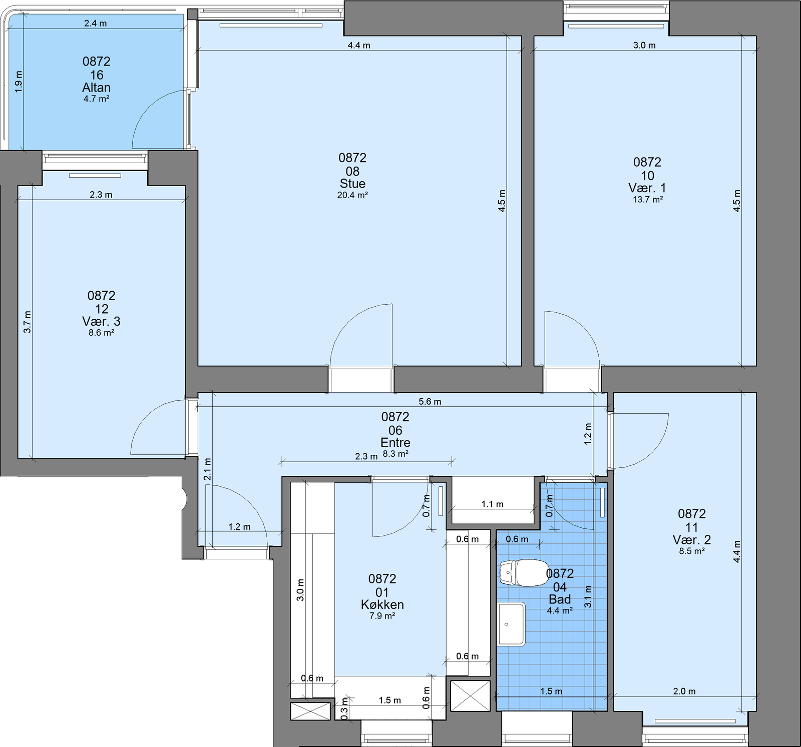 Visual presentation of the listing
