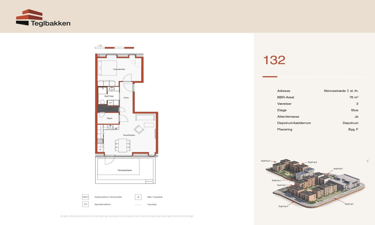 Visual presentation of the listing
