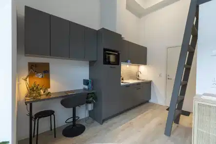 apartment Lys 1-værelses lejlighed med hems og fællesfaciliteter