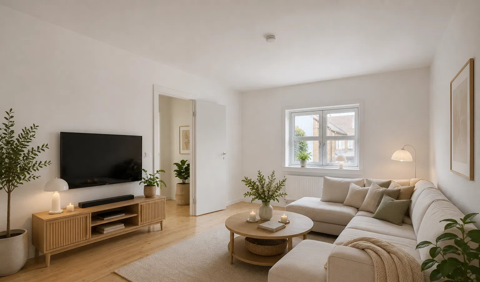apartment 2-værelses lejlighed med have i naturrigt Risskov