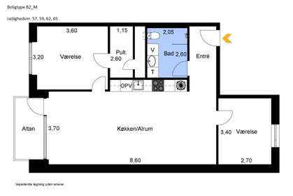 Visual presentation of the listing