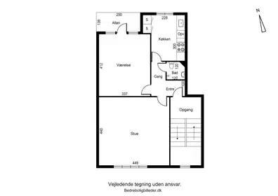 Visual presentation of the listing