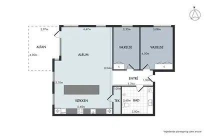 Visual presentation of the listing
