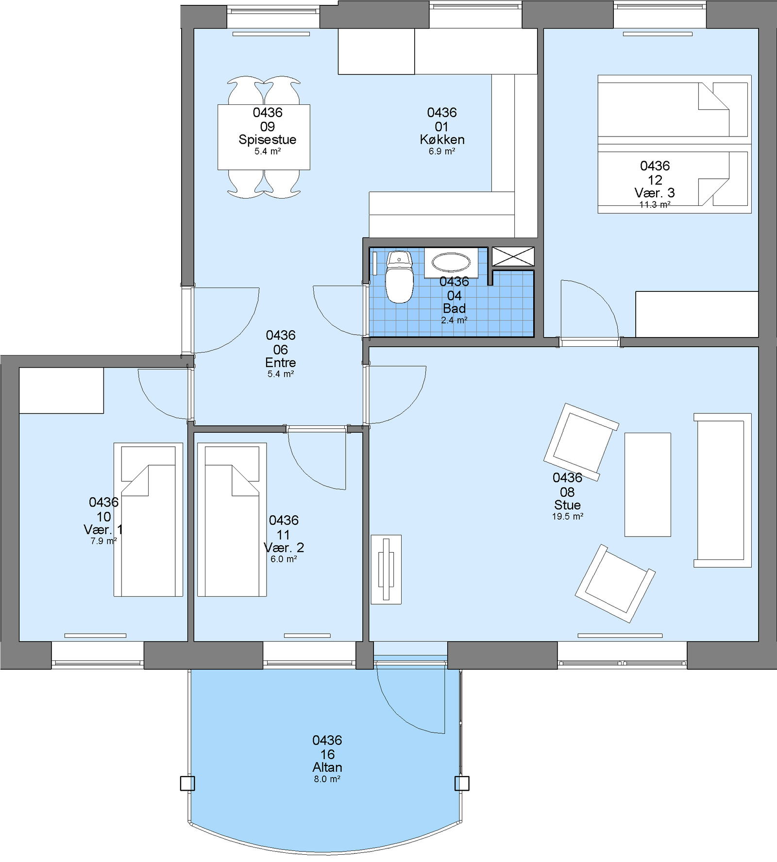 Visual presentation of the listing