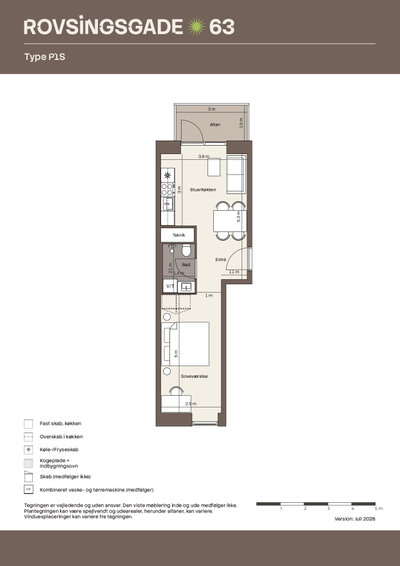 Newly built 1- and 2-room apartments near Nørrebro/Østerbro - Rovsingsgade, København N - 1