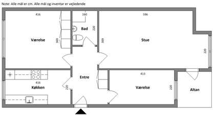 Visual presentation of the listing