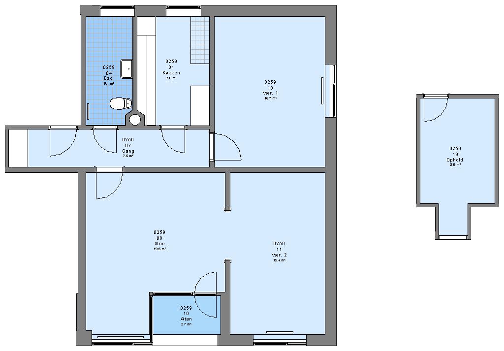 Visual presentation of the listing
