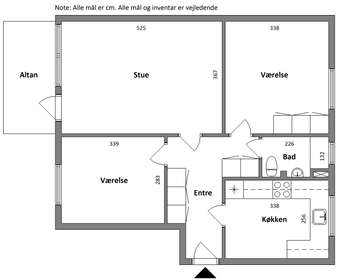 Visual presentation of the listing