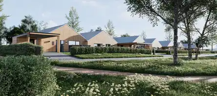 townhouse Dobbeltboliger i Jelling med have og carport