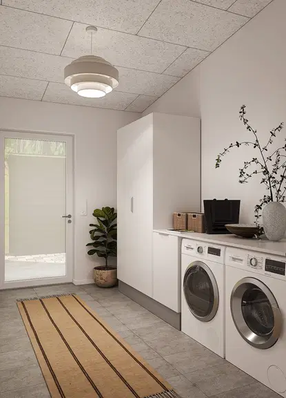 townhouse Lejebolig med åbent køkken-alrum og terrasse