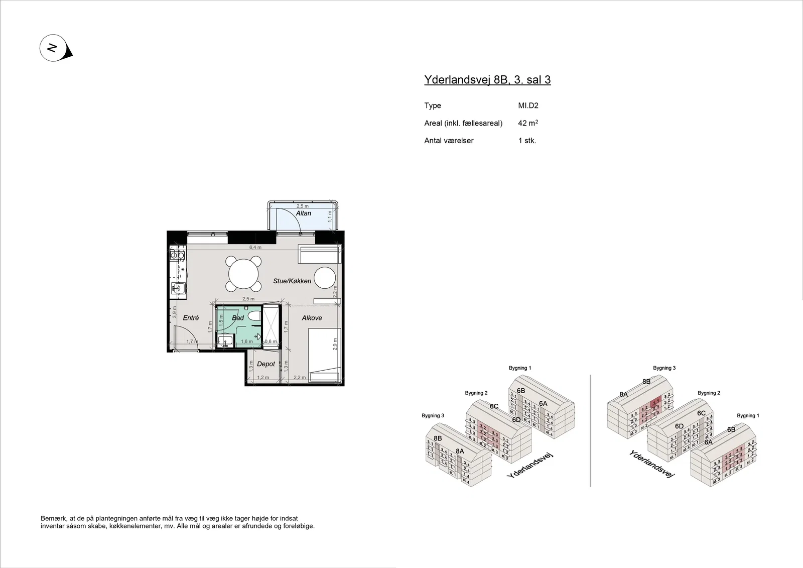 Visual presentation of the listing