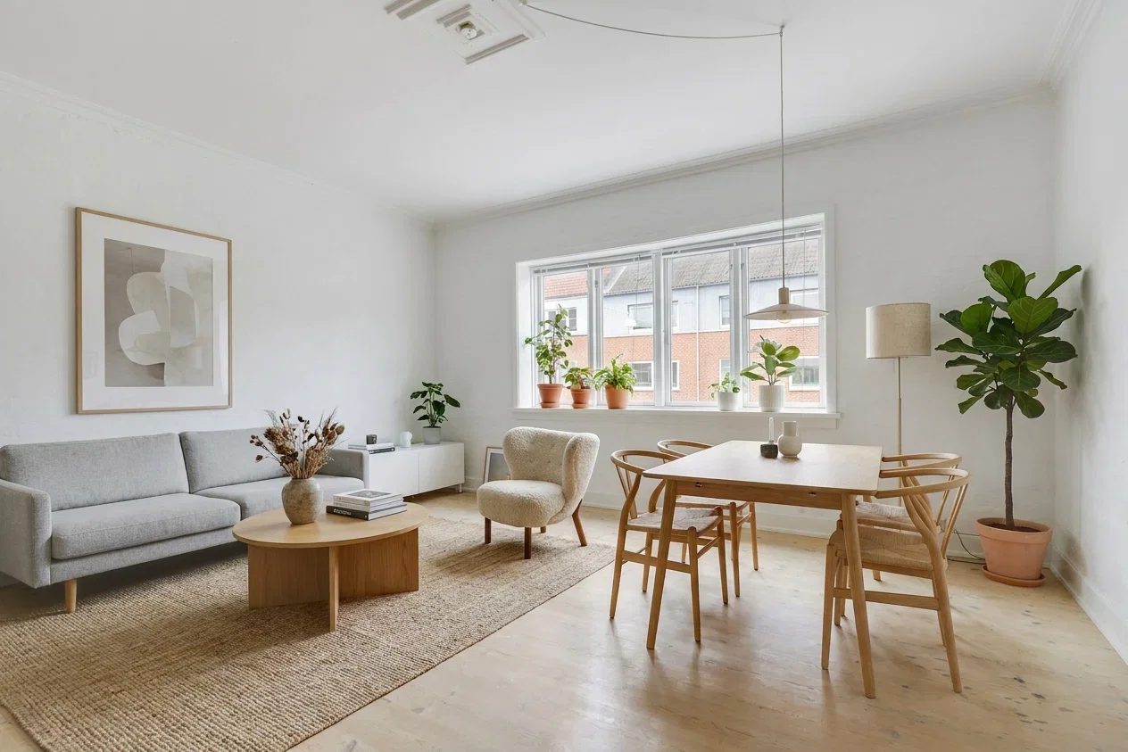 apartment Lys 2-værelses med plankegulve, separat køkken og god planløsning – 62 m2