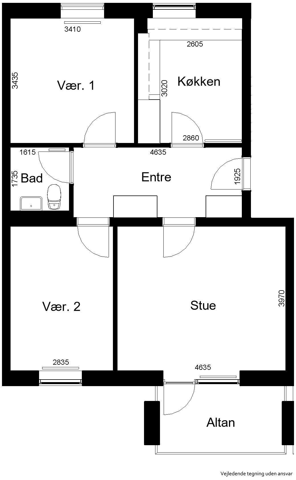 Visual presentation of the listing