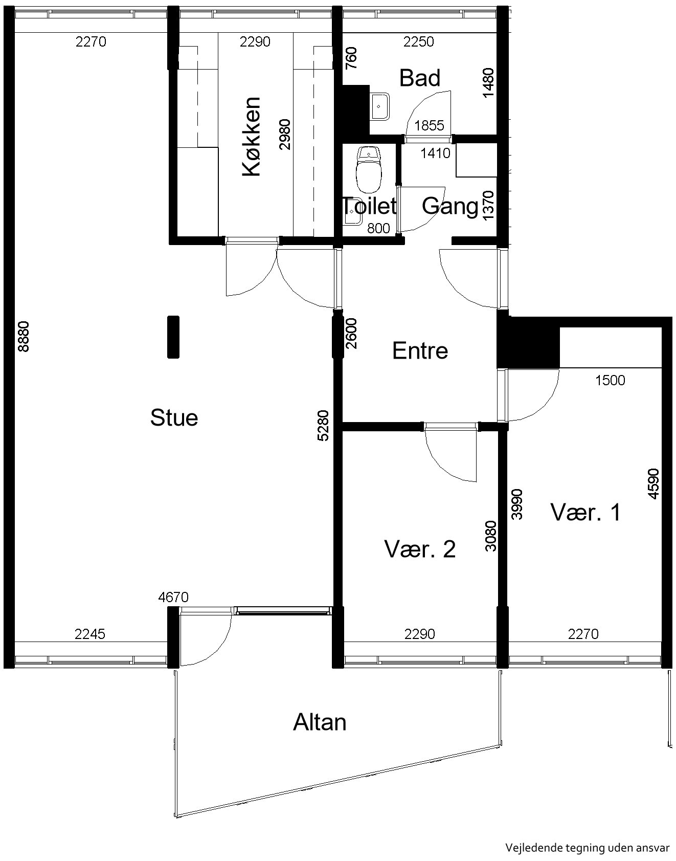 Visual presentation of the listing
