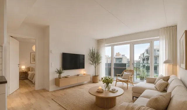 apartment Lys 3-værelses bolig på 75 m² i Risskov