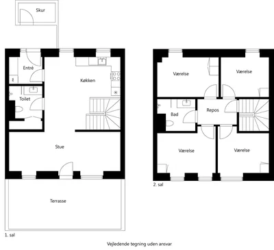 5-room townhouse with private terrace - Seminariehaven, Hillerød - 2