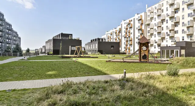 apartment Lyse 3-værelses med fin udsigt over fælleden