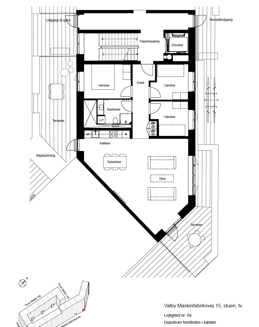 Visual presentation of the listing