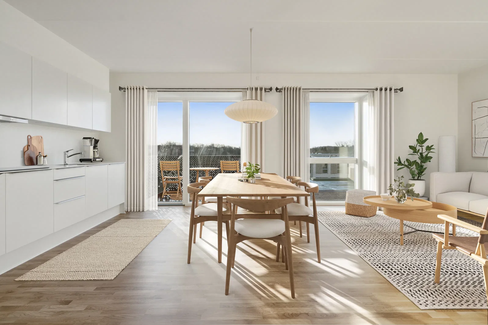 apartment Lyse 3-værelses med terrasse i Odense SV