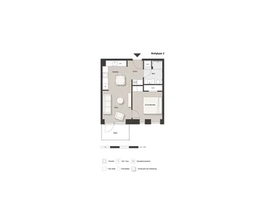 Lovely 2-Room Apartment with Sunlight Most of the Day - Carl Rothes Vej, Aalborg SØ - 4
