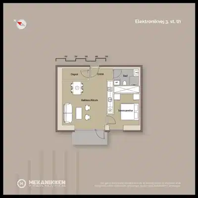 apartment Nybygget lejlighed med fælles tagterrasse