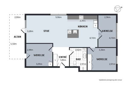 Visual presentation of the listing