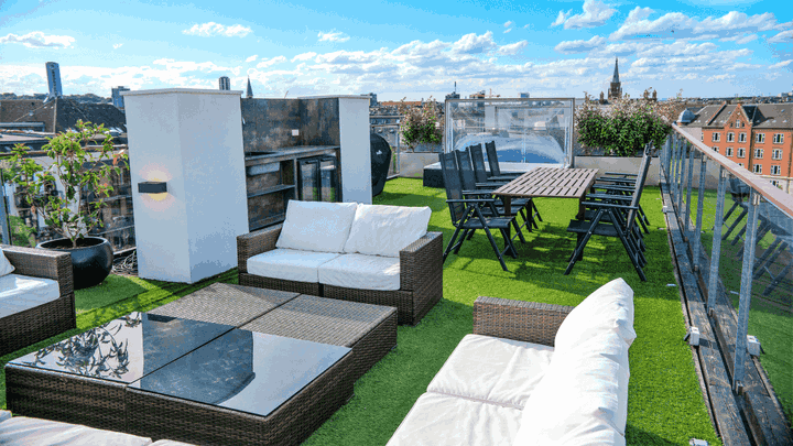 Unique furnished penthouse apartment with a 70 m² private rooftop terrace and a 360° view of Copenhagen - Arkonagade, København V - 0