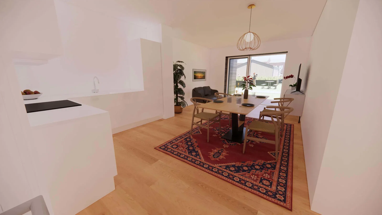 apartment Bright 2-room apartment in a senior community in Hedensted