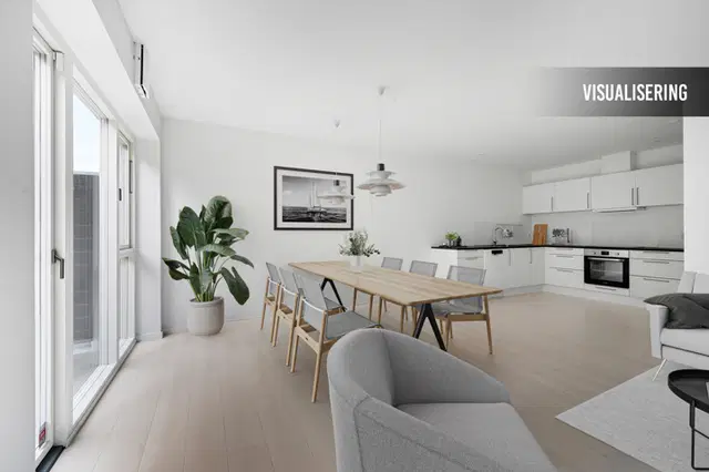 apartment Rækkehus i to plan med terrasser og have